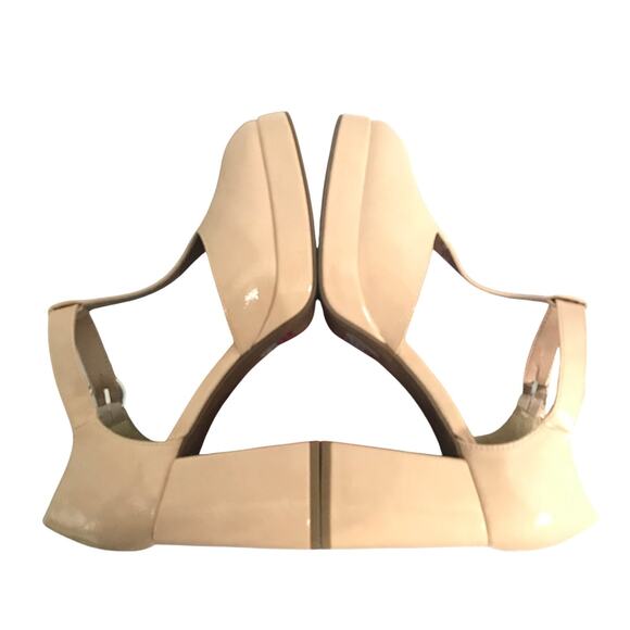 Pop Shoes Size 11 Womens Platform Mary Jane Heels Tan New With Box Eleven Buckle - Picture 6 of 12